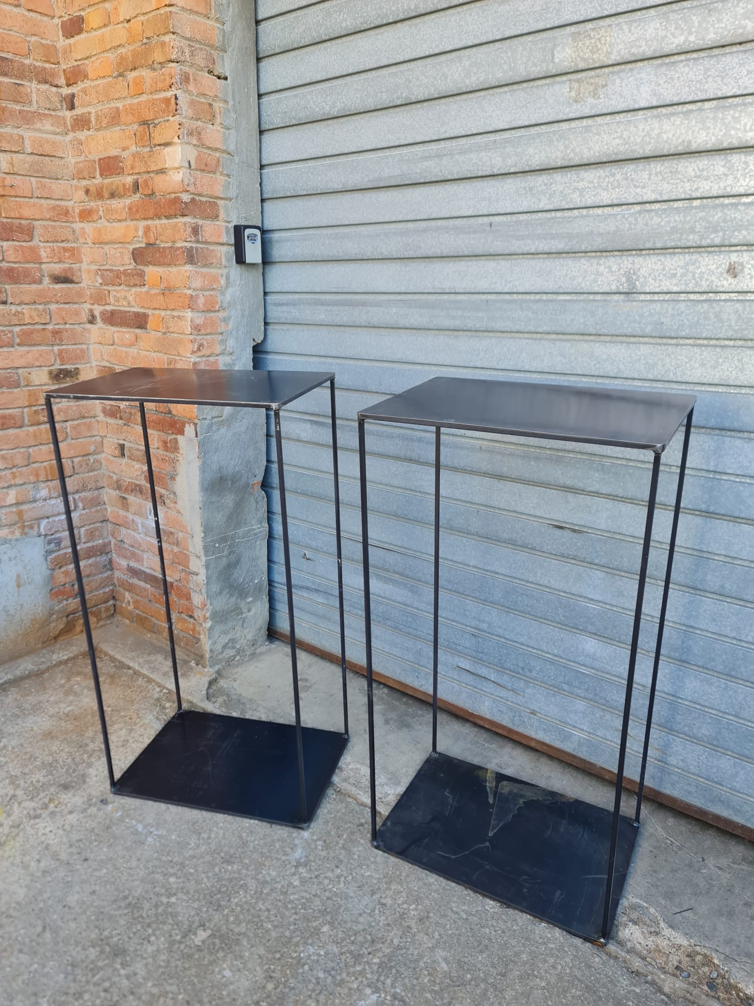 peana escaparate metal 115x60x40 2u